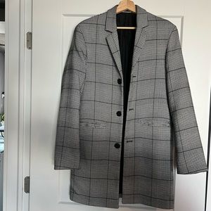 H&M Houndstooth Checked Coat